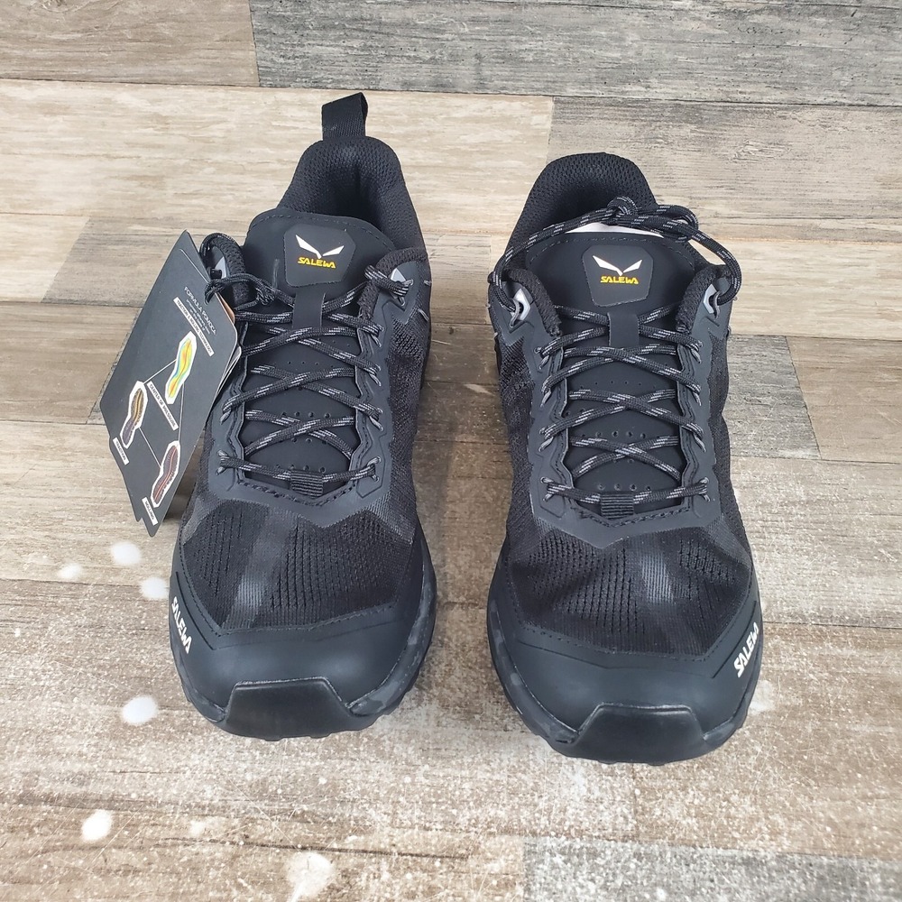 Salewa Pedroc Air Womens Shoes Sz 7 Black Hiking Sneakers Lightweight - Picture 2 of 10